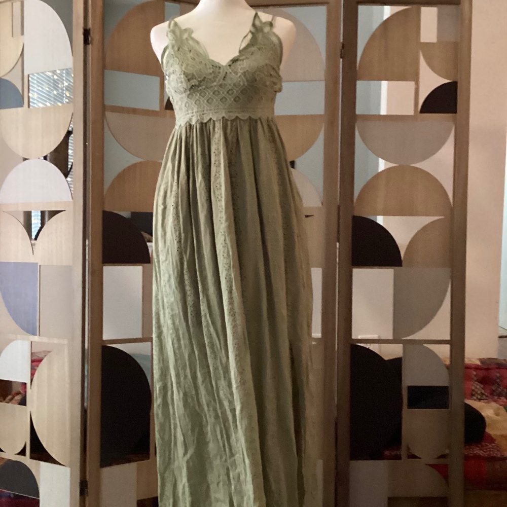 Altar’d State Sage Maxi Sundress